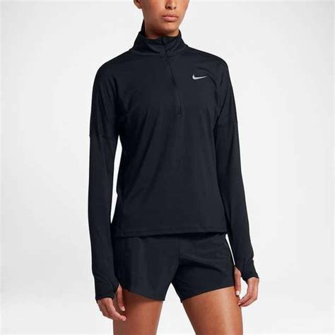 nike element stripe half zip hardloopsweater dames paars zwart|Nike Women's Dri.